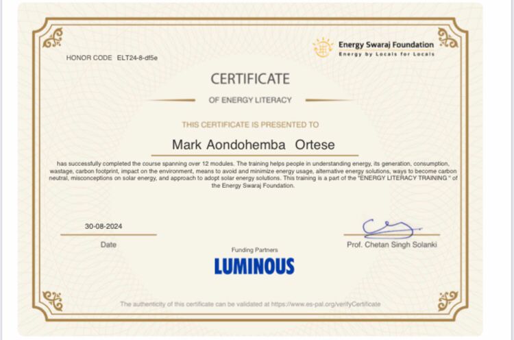 Energy Literacy